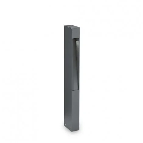 Ideal Lux Mercurio PT1 Anthracite Floor Bollard in Aluminum for