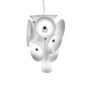 Flos Nebula White Blown Glass Suspension Lamp Chandelier by