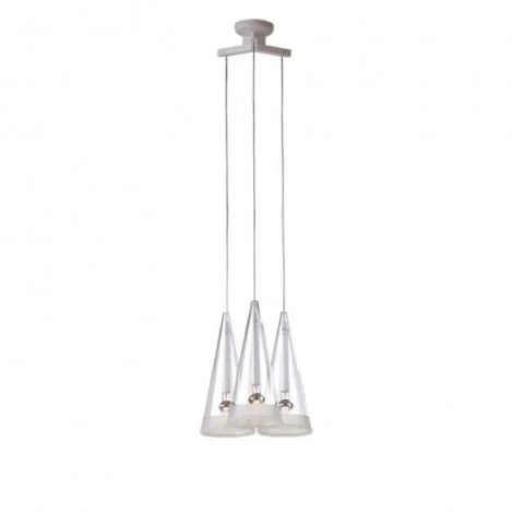 Flos Fucsia 3 triple Pendant Suspension Lamp in Glass
