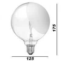 Lampadina LED Globo E27 G125 2.5W 230V 2700K 250 lm Smerigliata
