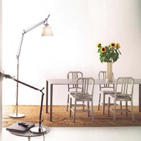 Artemide Tolomeo Basculante Floor LED Lamp with Satin Diffuser