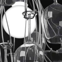 Aldo Bernardi Sauvignon LED Indoor Suspension Glass Holder Lamp