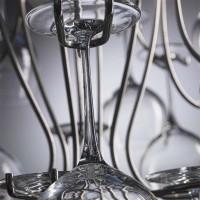 Aldo Bernardi Sauvignon Floor LED Glass Holder Lamp For Indoor