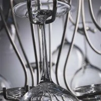 Aldo Bernardi Sauvignon Floor LED Glass Holder Lamp For Indoor