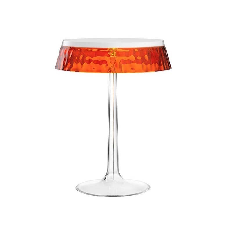 Flos Bon Jour LED Lampada da Tavolo Top Bianco Corona Ambra Flos Bon Jour LED Lampada da Tavolo Top Bianco Corona Ambra