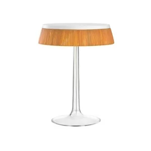 Flos Bon Jour LED Lampada da Tavolo Top Bianco Corona Rafia
