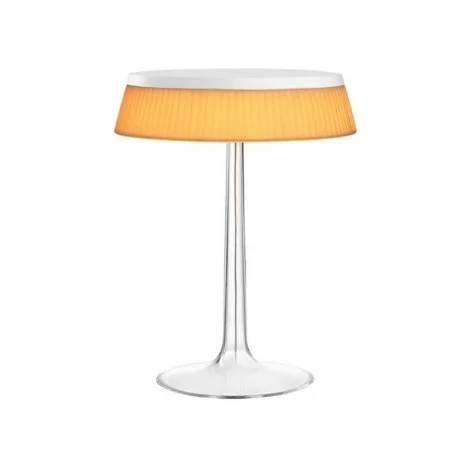 Flos Bon Jour LED Lampada da Tavolo Top Bianco Corona in Tessuto
