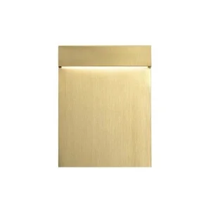 Flos Real Matter LED Recessed Wall Lamp 3W Brushed Gold