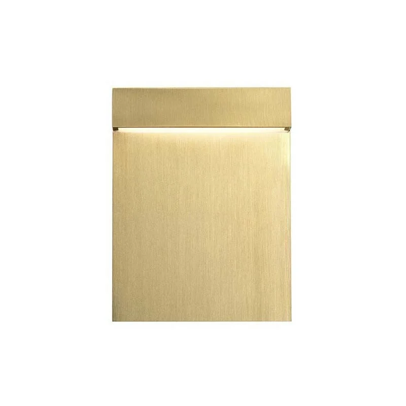 Flos Real Matter LED Recessed Wall Lamp 3W Brushed Gold Flos Real Matter LED Recessed Wall Lamp 3W Brushed Gold