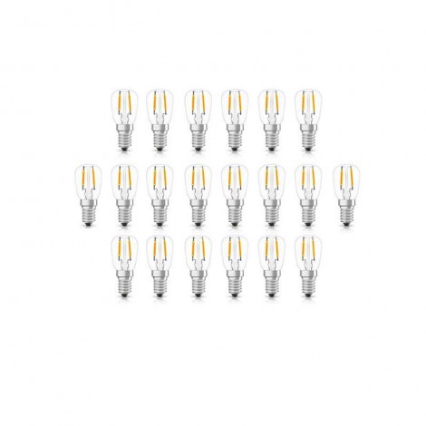 Flos Kit N. 20 Lampadine LED Trasparenti 2,0W E14 100lm