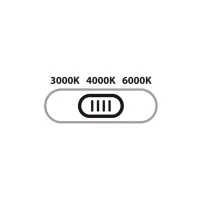 Lampo TRICOLOR LED Steplight 3W with Round White Flange Oval
