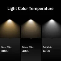 Lampo Segnapasso TRICOLOR a LED 3W con Flangia Nera Tonda a