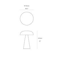 & Tradition Como SC53 Wireless LED Table Lamp with Rechargeable