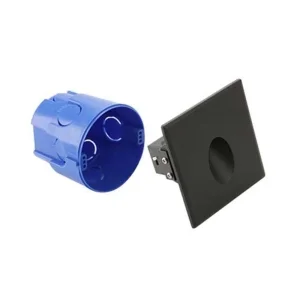 Lampo Segnapasso TRICOLOR a LED 3W con Flangia Nera Quadrata a