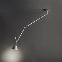 Artemide Tolomeo Off Center Suspension Lamp with Aluminum