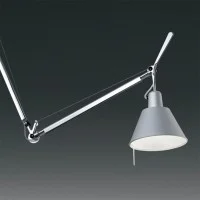 Artemide Tolomeo Off Center Suspension Lamp with Aluminum