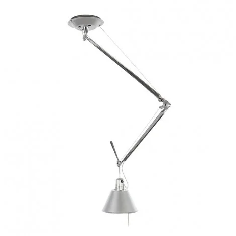 Artemide Tolomeo Off Center Suspension Lamp with Aluminum