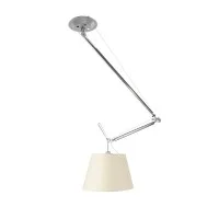 Artemide Tolomeo Off Center LED Suspension Lamp with Parchment