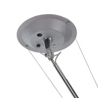 Artemide Tolomeo Off Center Suspension Lamp with Parchment