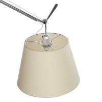 Artemide Tolomeo Off Center Suspension Lamp with Parchment