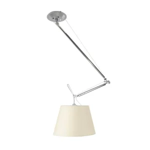 Artemide Tolomeo Off Center Suspension Lamp with Parchment