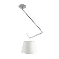 Artemide Tolomeo Off Center Suspension Lamp with Satin Diffuser
