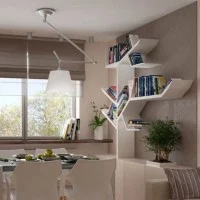 Artemide Tolomeo Off Center Suspension Lamp with Satin Diffuser