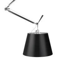 Artemide Tolomeo Off Center Suspension Lamp with Black Diffuser