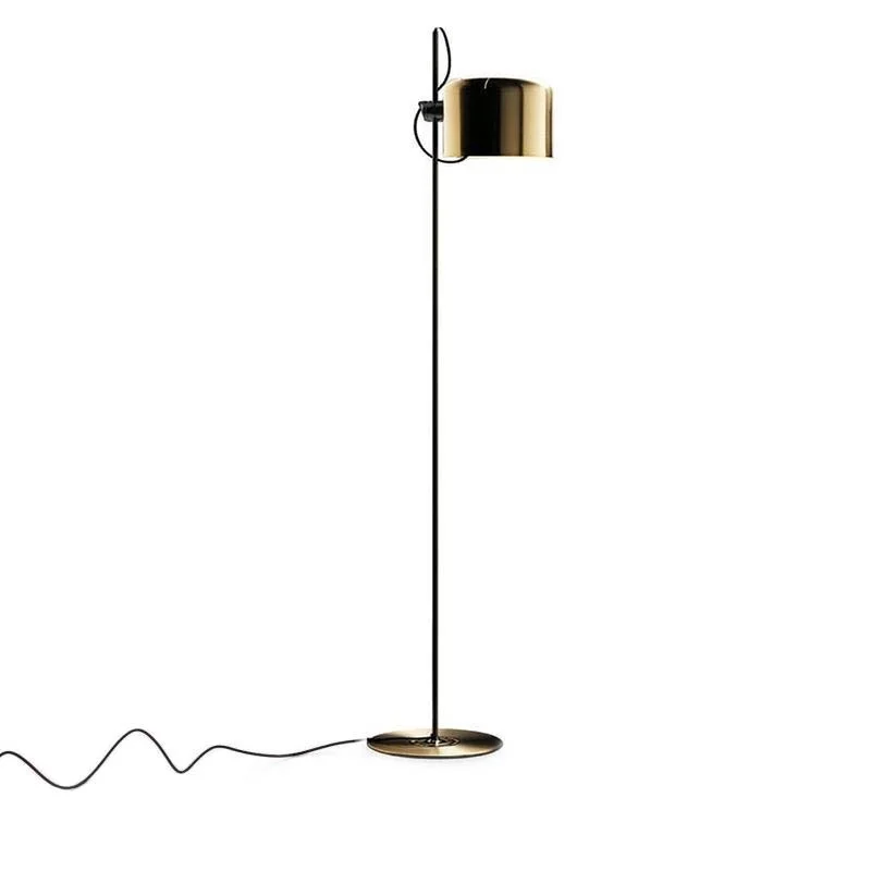 Oluce Coupe Floor Lamp Gold Design Joe Colombo 1967 Golden Oluce Coupe Floor Lamp Gold Design Joe Colombo 1967 Golden