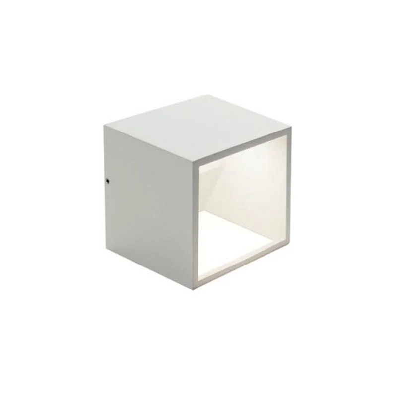 Sovil Niko Lampada Bianca LED Cubetto da Parete Luce Neutra In