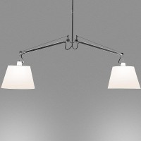 Artemide Tolomeo Basculante Sospensione Due Bracci Diffusori