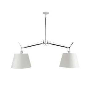 Artemide Tolomeo Basculante Sospensione Due Bracci Diffusori
