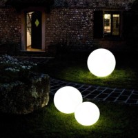 PAN Sphere EST505 Sfera D.38 cm Palla Lampada da Terra Giardino