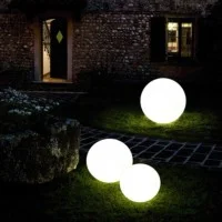 PAN Sphere EST505 Sfera D.38 cm Palla Lampada da Terra Giardino