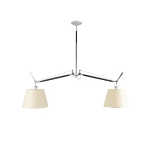 Artemide Tolomeo Basculante Sospensione Due Bracci Diffusori