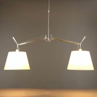 Artemide Tolomeo Basculante Sospensione Due Bracci Diffusori