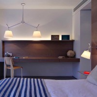 Artemide Tolomeo Basculante Sospensione Due Bracci Diffusori