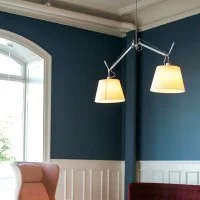 Artemide Tolomeo Basculante Sospensione Due Bracci Diffusori