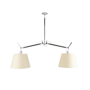 Artemide Tolomeo Basculante Sospensione Due Bracci Diffusori