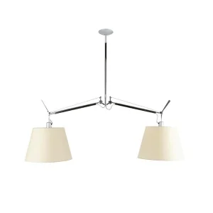 Artemide Tolomeo Basculante Sospensione Due Bracci Diffusori