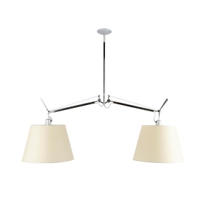 Artemide Tolomeo Basculante Sospensione Due Bracci Diffusori