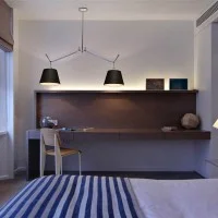 Artemide Tolomeo Basculante Sospensione Due Bracci Diffusori