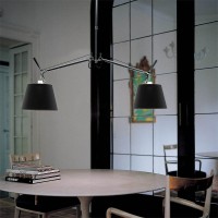 Artemide Tolomeo Basculante Sospensione Due Bracci Diffusori