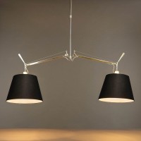 Artemide Tolomeo Basculante Sospensione Due Bracci Diffusori