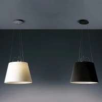 Artemide Tolomeo Mega Suspension Lamp with Parchment Diffuser