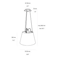 Artemide Tolomeo Mega Suspension Lampada da Sospensione con