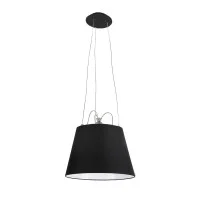 Artemide Tolomeo Mega Suspension Lamp with Black Fabric