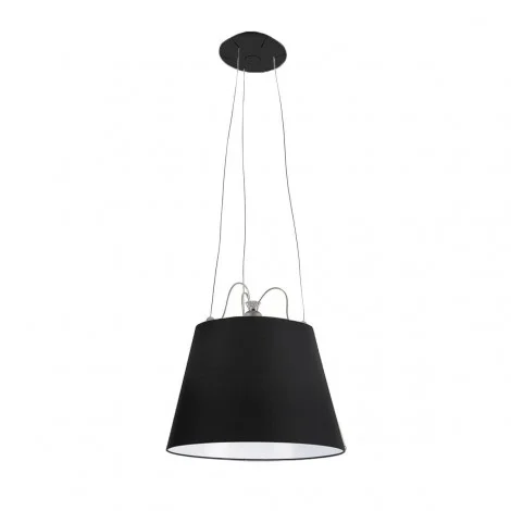 Artemide Tolomeo Mega Suspension Lamp with Black Fabric
