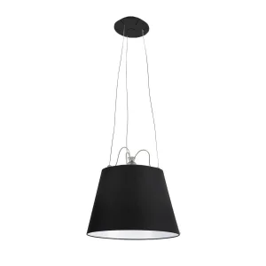 Artemide Tolomeo Mega Suspension Lamp with Black Fabric