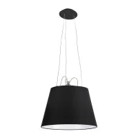 Artemide Tolomeo Mega Suspension Lamp with Black Fabric